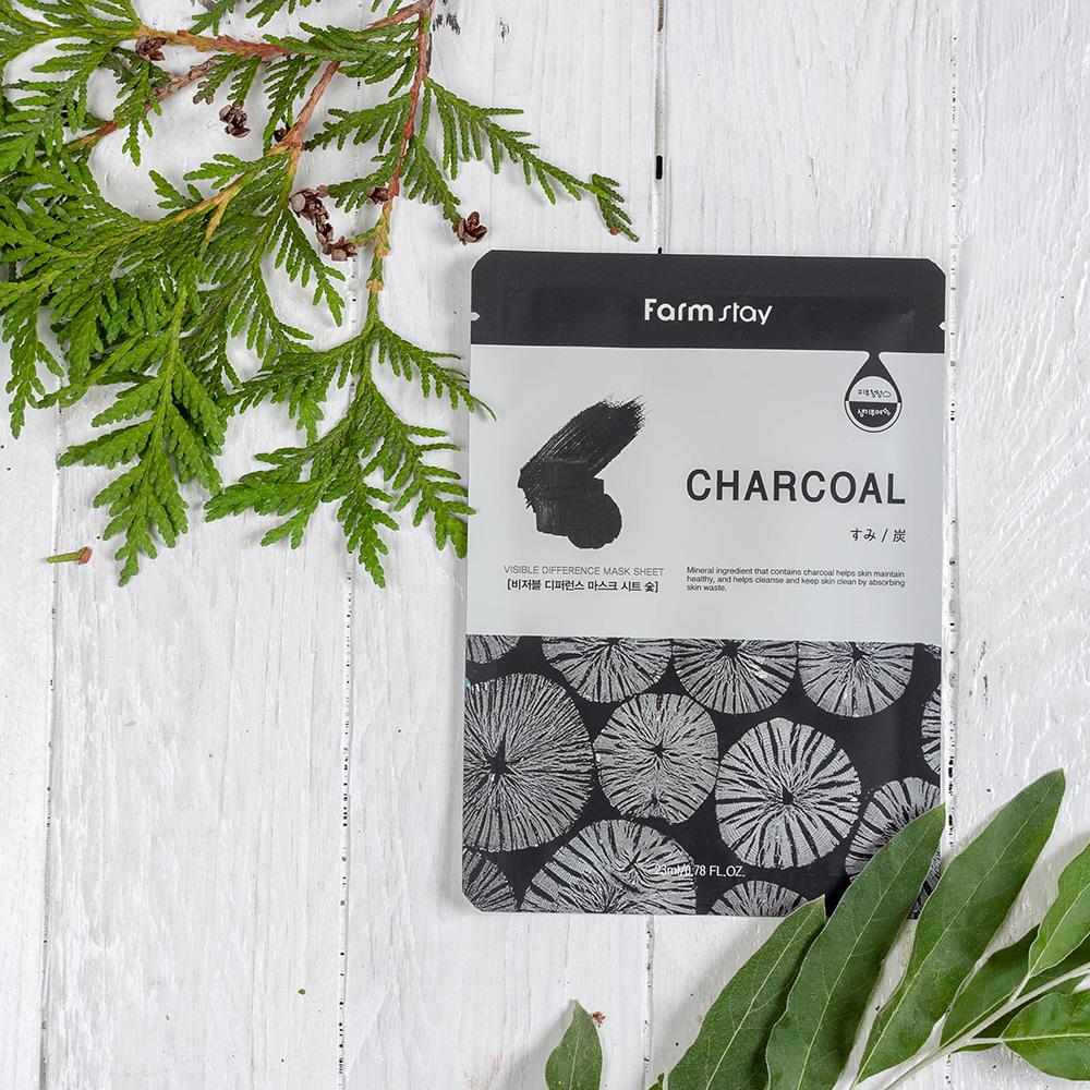 FarmStay Visible Difference Mask Sheet Charcoal