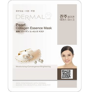 Коллагеновая маска Dermal Pearl Collagen Essence Mask c жемчужной пудрой