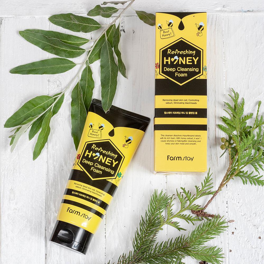 FarmStay Refreshing Honey Deep Cleansing Foam