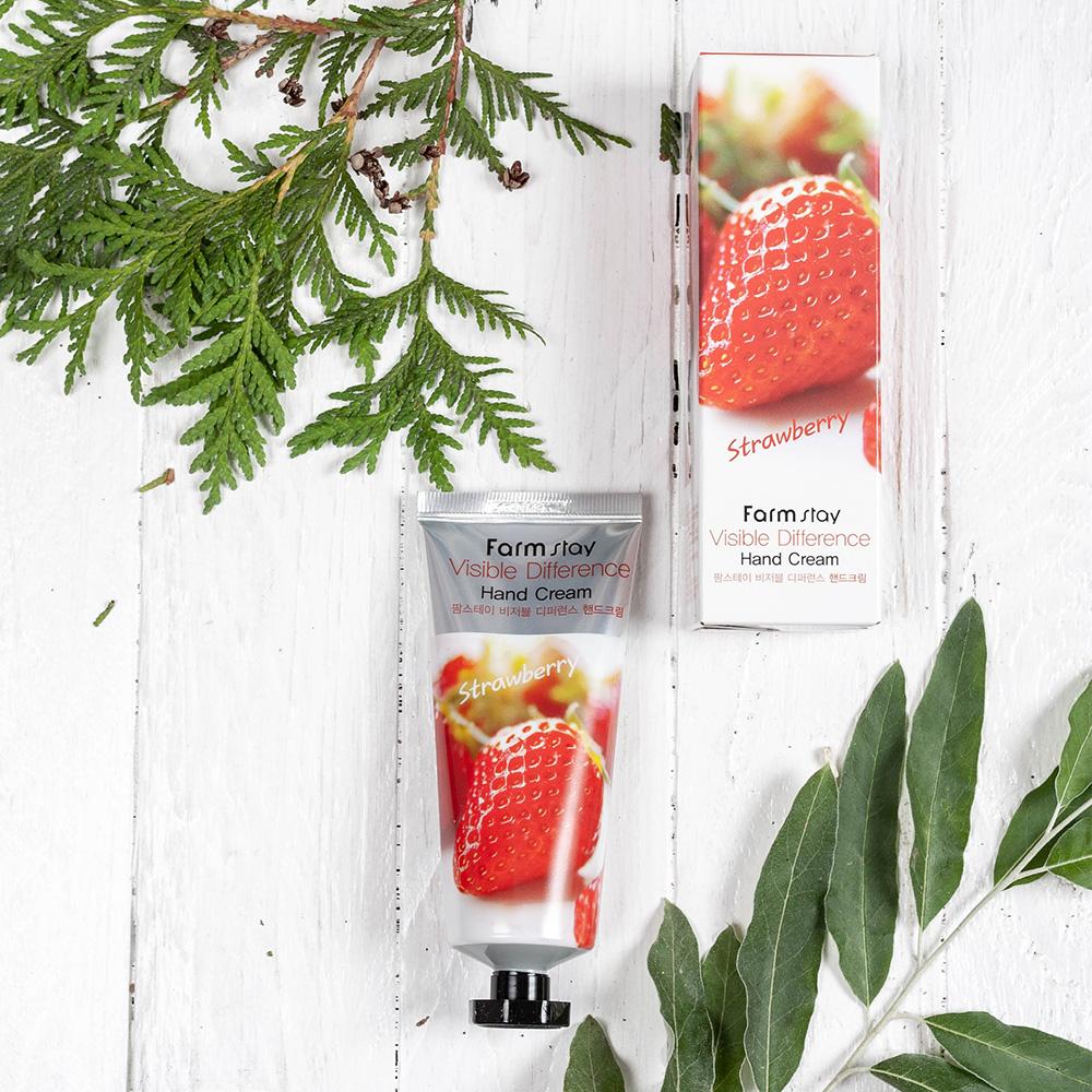 FarmStay Visible Difference Strawberry  Hand Cream
