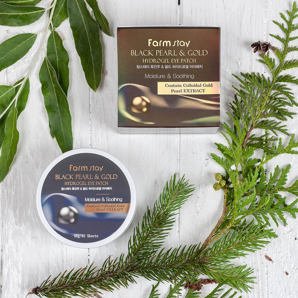 Farm Stay Black pearl & gold hydrogel eye patch