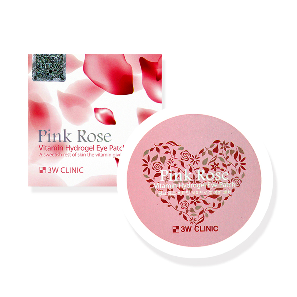 3W Clinic Pink Rose Vitamin Hydrogel Eye Patch