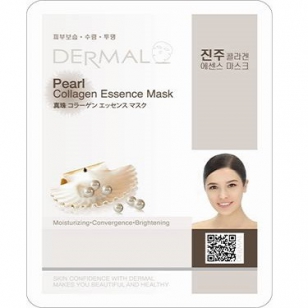 Коллагеновая маска Dermal Pearl Collagen Essence Mask c жемчужной пудрой